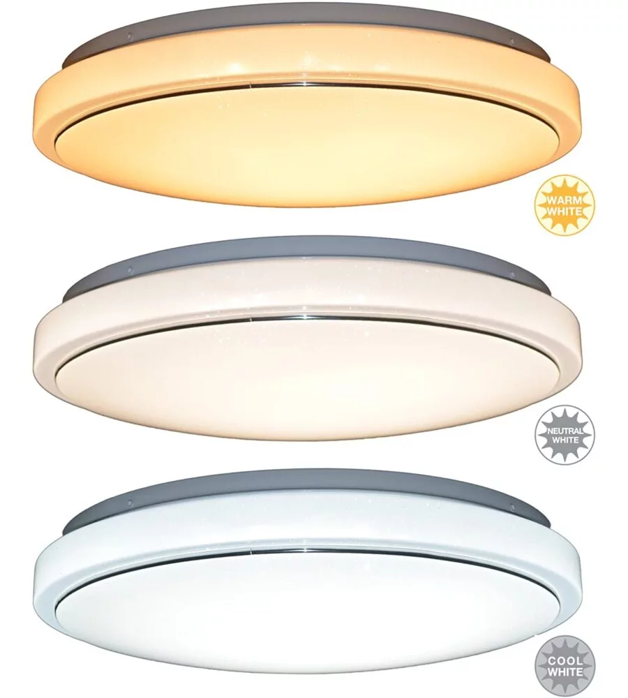 PLAFONIERA LED "CIELO STELLATO" CON TELECOMANDO, 1920 LM